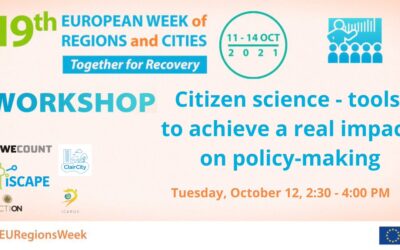 “Citizen science – tools to achieve a real impact on policy-making” webinar, 12 October